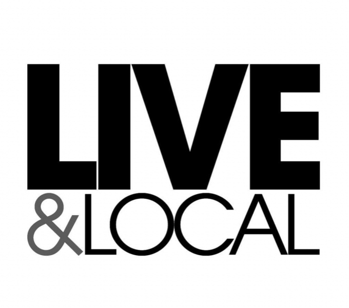 Live & Local logo. 'Live' is in bold black text. The & local appears underneath unboldened. The ampersand is in grey. All of the words are in capitals.