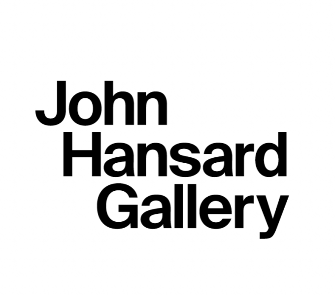 John Hansard Gallery in black text on a white background.