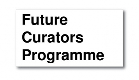 Future Curators Programme in black text. The title is left aligned with each word above the next reading from top to bottom.