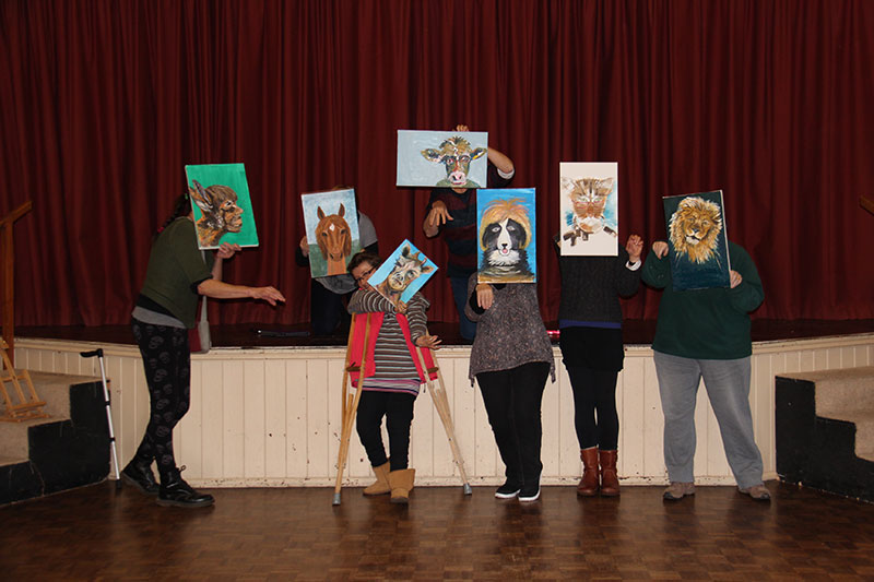 Art workshops in rural Shropshire venues