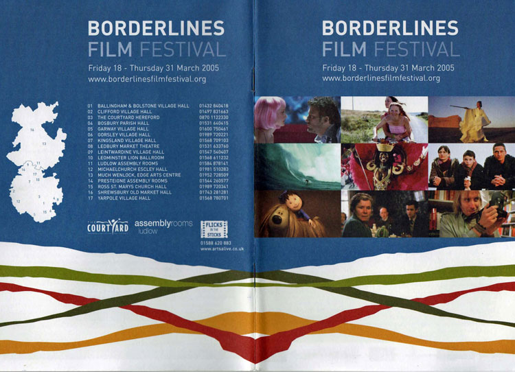 Brochure for the Borderlines Film Festival in 2005