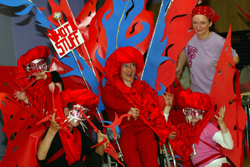 Participants involved with DASH Disability Arts and the Carnival